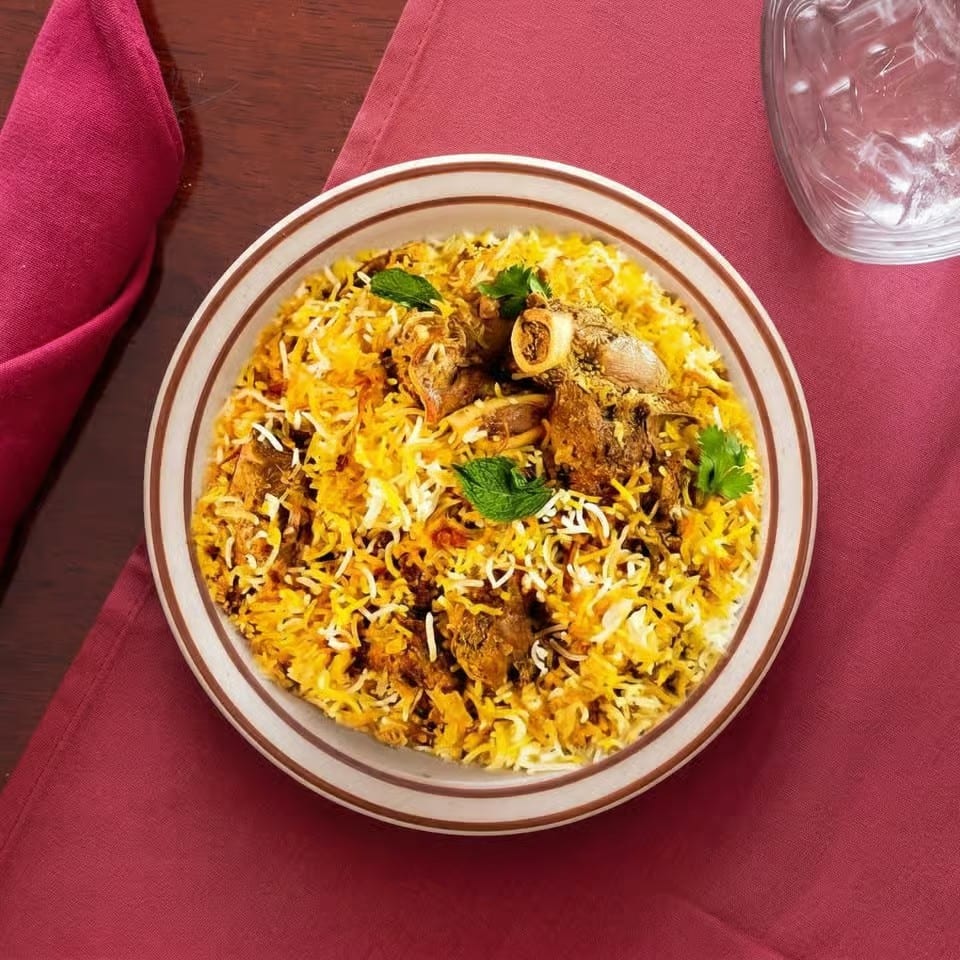 Goat Biryani.